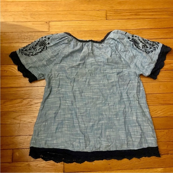 Sundance Blue Blouse with Embroidery - Picture 5 of 7